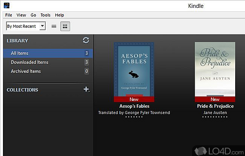 Read Kindle books on computer, even if you have no Kindle device to connect to the PC, by using a software solution - Screenshot of Kindle for PC