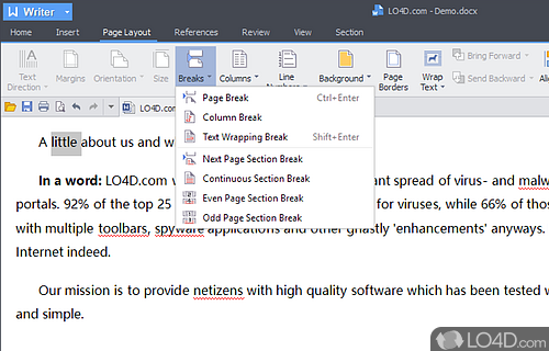 Create spreadsheets and password-protect items - Screenshot of WPS Office Premium