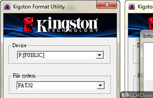 Kingston Format Utility Screenshot