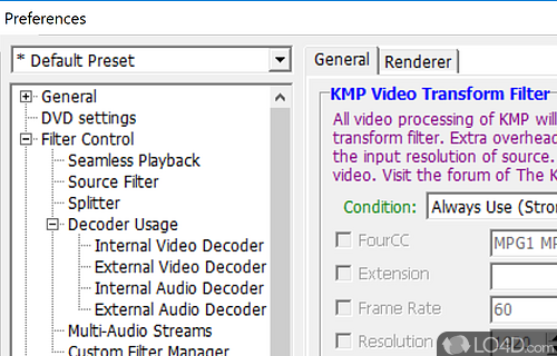 Video and audio player that supports multiple formats - Screenshot of KMPlayer