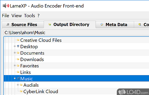 Edit metadata and create playlists - Screenshot of LameXP