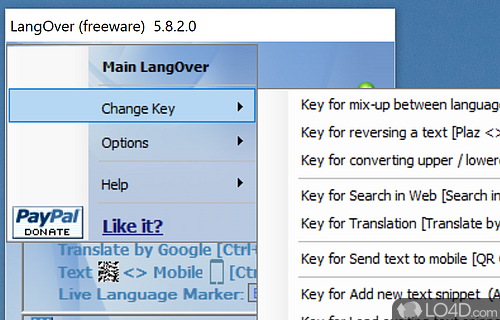 Handy extra features - Screenshot of LangOver