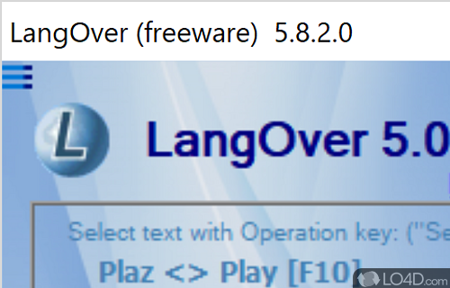 Translate texts and search the Internet using Google by pressing hotkeys - Screenshot of LangOver