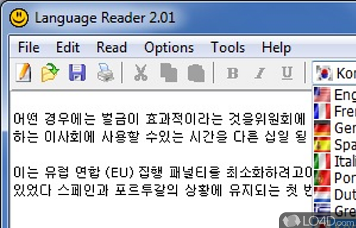 Language Reader Screenshot