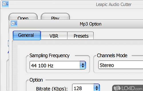 Cut files and save to various formats - Screenshot of Leapic Audio Cutter