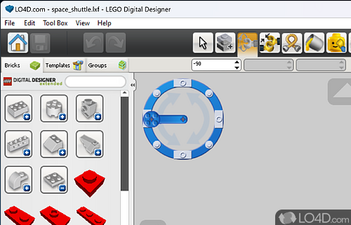 Free LEGO model design software - Screenshot of LEGO Digital Designer