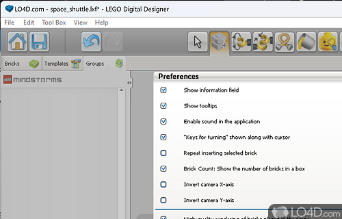 Huge amount of LEGO bricks and pieces - Screenshot of LEGO Digital Designer