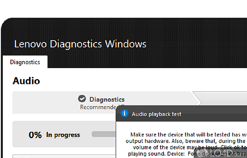 Lenovo Diagnostics Screenshot