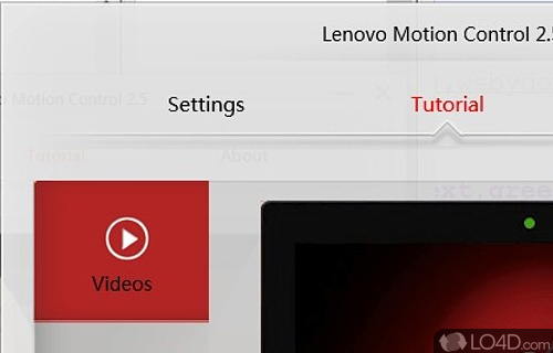 Lenovo Motion Control Screenshot