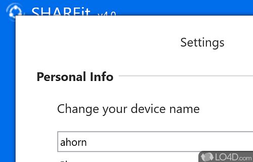 Send and receive files between devices with minimal effort - Screenshot of Lenovo SHAREit