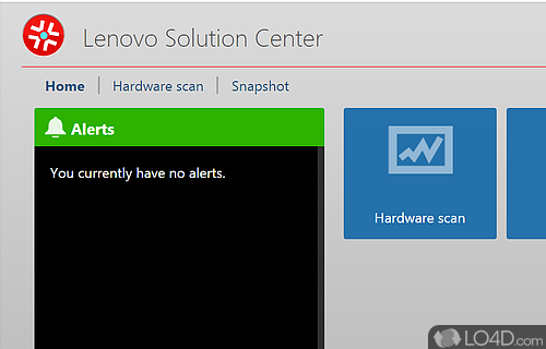 Screenshot of Lenovo Solution Center - User interface