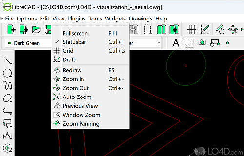 Work with CAD files. Design in 2D for engineers - Screenshot of LibreCAD