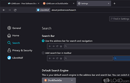 Mozilla Firefox - Screenshot of LibreWolf