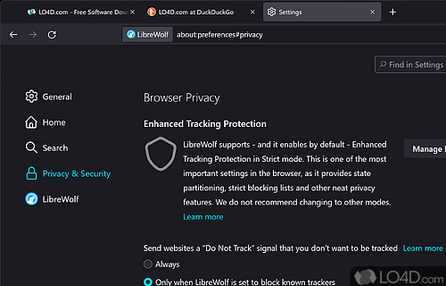 for windows download LibreWolf Browser 116.0-1