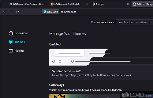 Core essentials - Screenshot of LibreWolf