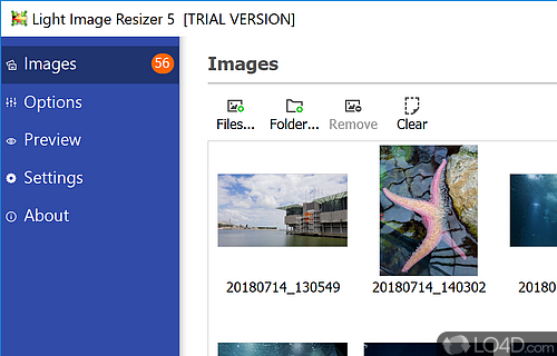 Resize photos, rotate and optimize images in collection, add them effects and compress them thanks to this app - Screenshot of Light Image Resizer