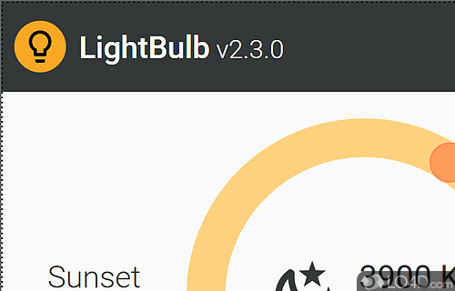 Reduce eye strain and make it easier to fall asleep - Screenshot of LightBulb