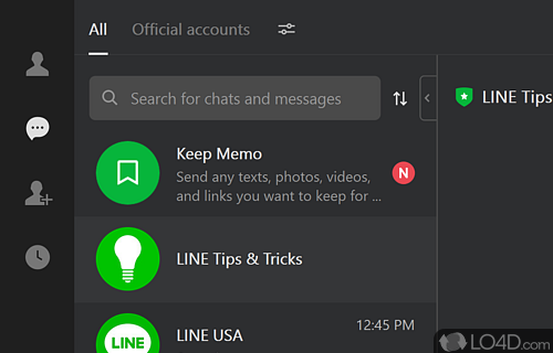 Create an account and connect from various devices - Screenshot of LINE