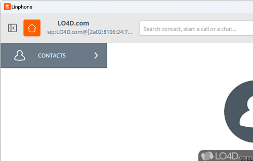 Configure SIP account, perform VoIP phone calls, create own contact list - Screenshot of Linphone