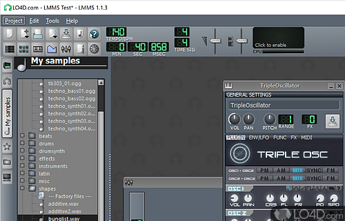 A worth-trying music authoring application - Screenshot of Linux Multimedia Studio