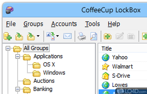 Screenshot of CoffeeCup LockBox - LockBox allows you to lock down computer with password protection