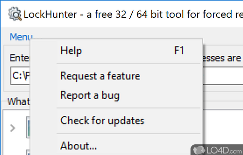 Unlock a File or Folder Locked by the Windows System - Screenshot of LockHunter