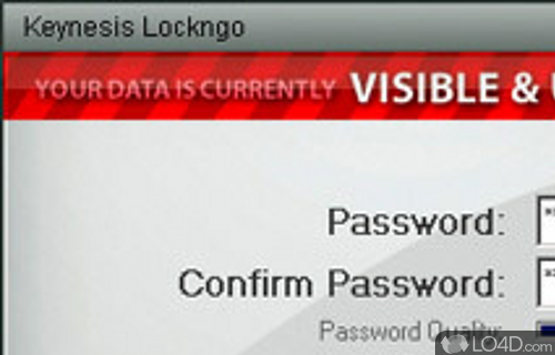 Screenshot of lockngo - User interface