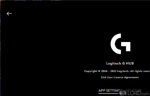 Optimize and customize - Screenshot of Logitech G HUB
