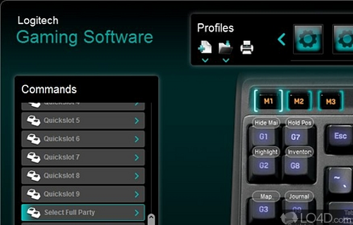 Logitech Gaming Software Screenshot