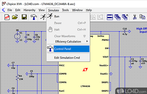 Put your design to the test - Screenshot of LTspice