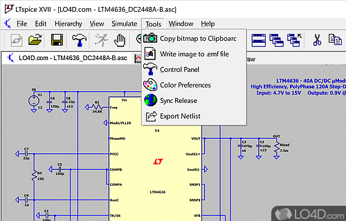 Design and run circuit simulations fast and in graphically rendered manner - Screenshot of LTspice