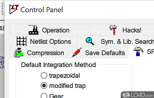 Simulate circuit performances for free - Screenshot of LTspice