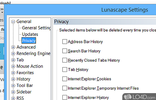Trident - Screenshot of Lunascape