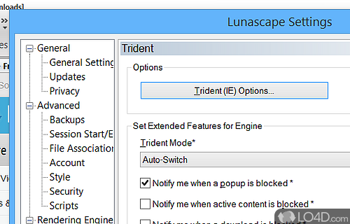 Gecko - Screenshot of Lunascape
