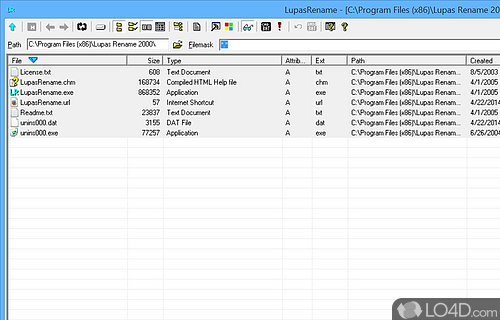 Lupas Rename Screenshot