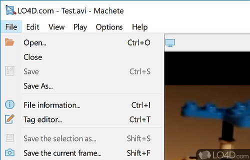 How to cut and merge videos - Screenshot of Machete Lite