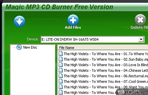 Magic Mp3 CD Burner Screenshot