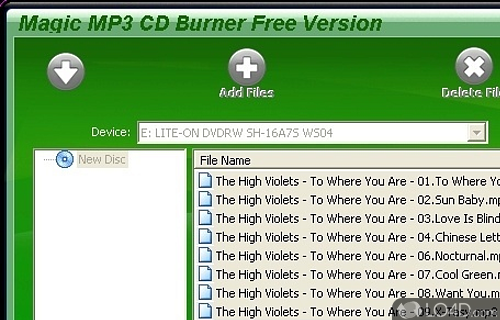 Magic Mp3 CD Burner Screenshot