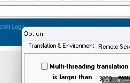 User interface - Screenshot of Magic Translator