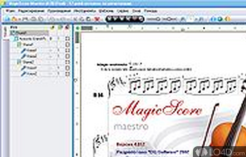 Screenshot of MagicScore Classic - User interface