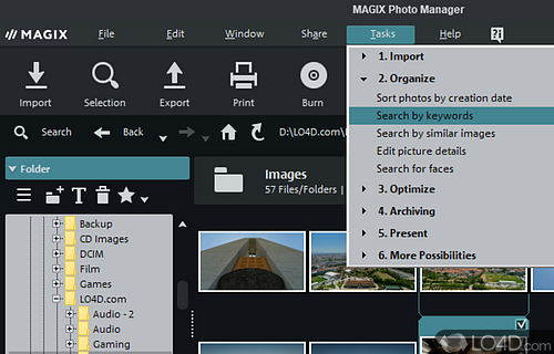 Management and cataloging of your photo collections - Screenshot of MAGIX Photo Manager