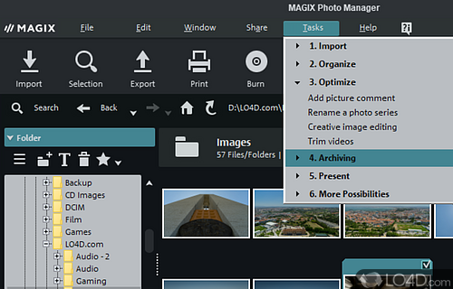 Retouching - Screenshot of MAGIX Photo Manager