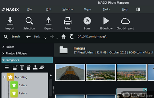 Presentations - Screenshot of MAGIX Photo Manager