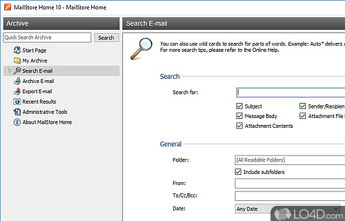 MailStore Home Screenshot