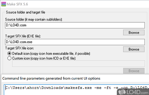 User interface - Screenshot of Make SFX