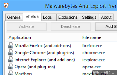 Malwarebytes Anti Exploit Screenshot