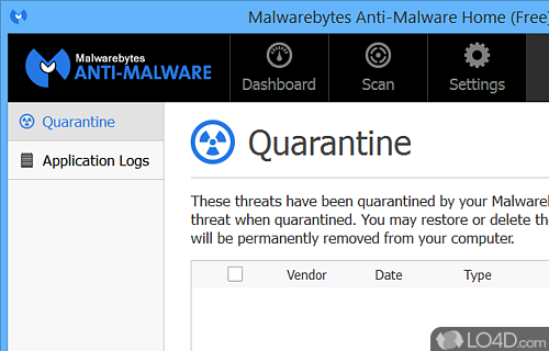 Scan and remove - Screenshot of Malwarebytes