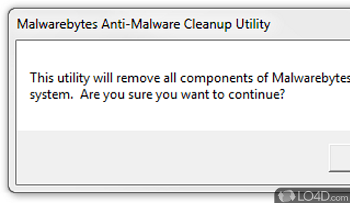 Malwarebytes Anti Malware Cleanup Utility Screenshot