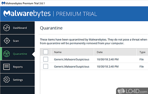 Scan and remove - Screenshot of Malwarebytes Premium