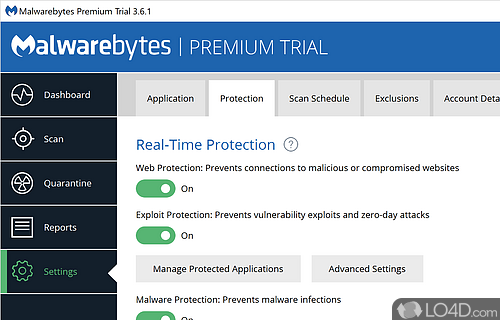 Indicators showing the date and time of the last scan - Screenshot of Malwarebytes Premium